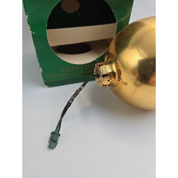 3" Vintage Light Visions Laser Etched Glass Ornament LAUREN 297/10,000 Christmas - Picture 2 of 6